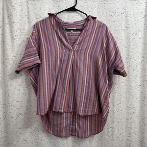 Madewell Oversized Stripe Top, Size S